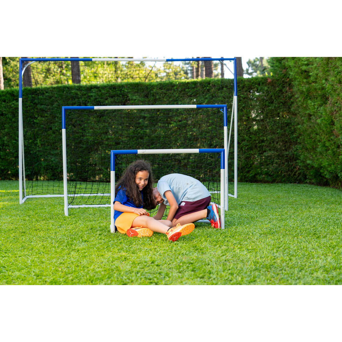 But de football Classique L (300 cm x 200 cm) blanc - Garantie 5 ans