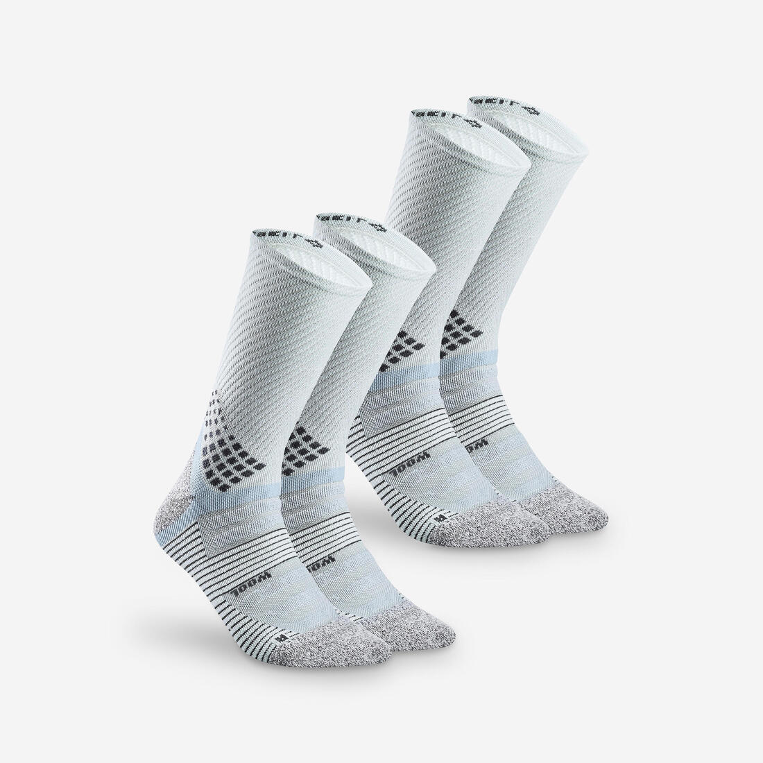 Chaussettes randonnée - Hike 900 High - lot de 2 paires – bleu brumeux