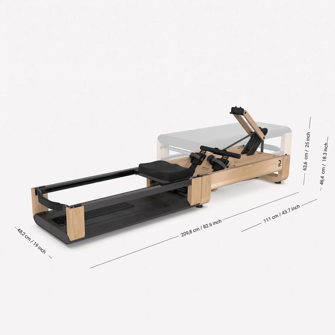 Rameur banc woodrower 3 en 1, auto-alimenté, connecté et garanti par Decathlon