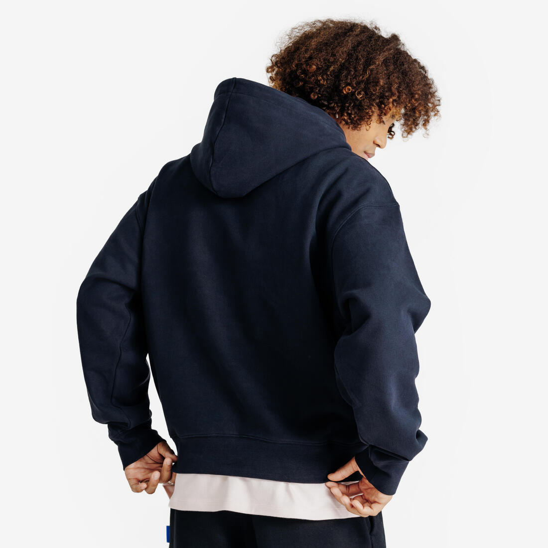 Sweat à capuche oversize homme, Elementals, noir