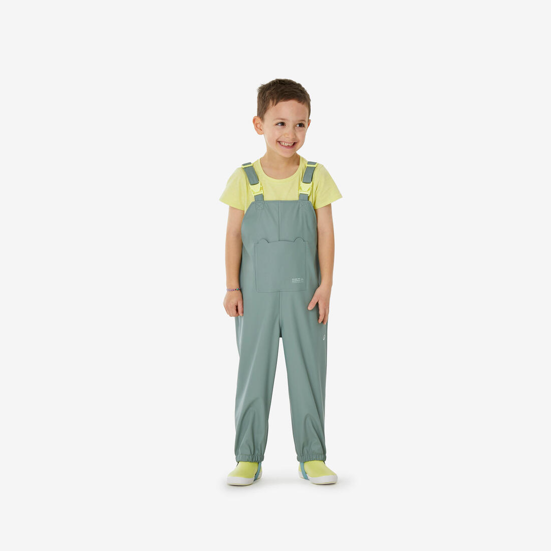 Salopette de randonnée imperméable enfant 2-6 ans, MH900 vert
