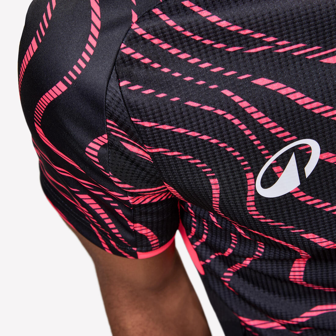 MAILLOT DE FOOTBALL ADULTE MANCHES COURTES VIRALTO TOPO ROSE FLUO &