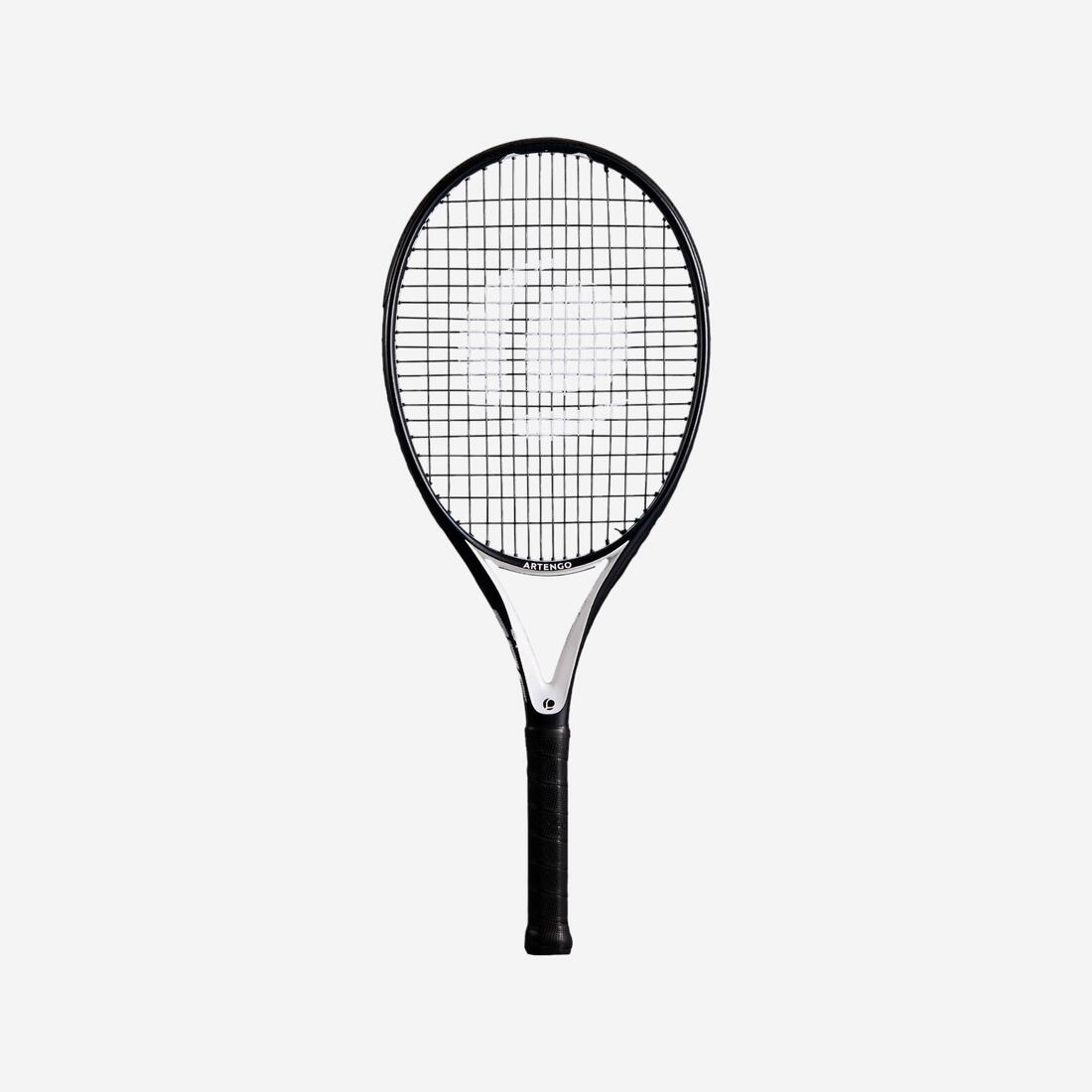 RAQUETTE DE TENNIS ADULTE TR500 OVERSIZE NOIR BLANC