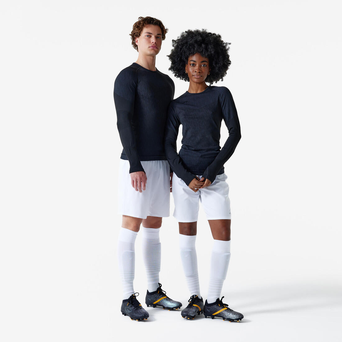 Sous-maillot de foot thermique sans-couture manches longues, Keepdry