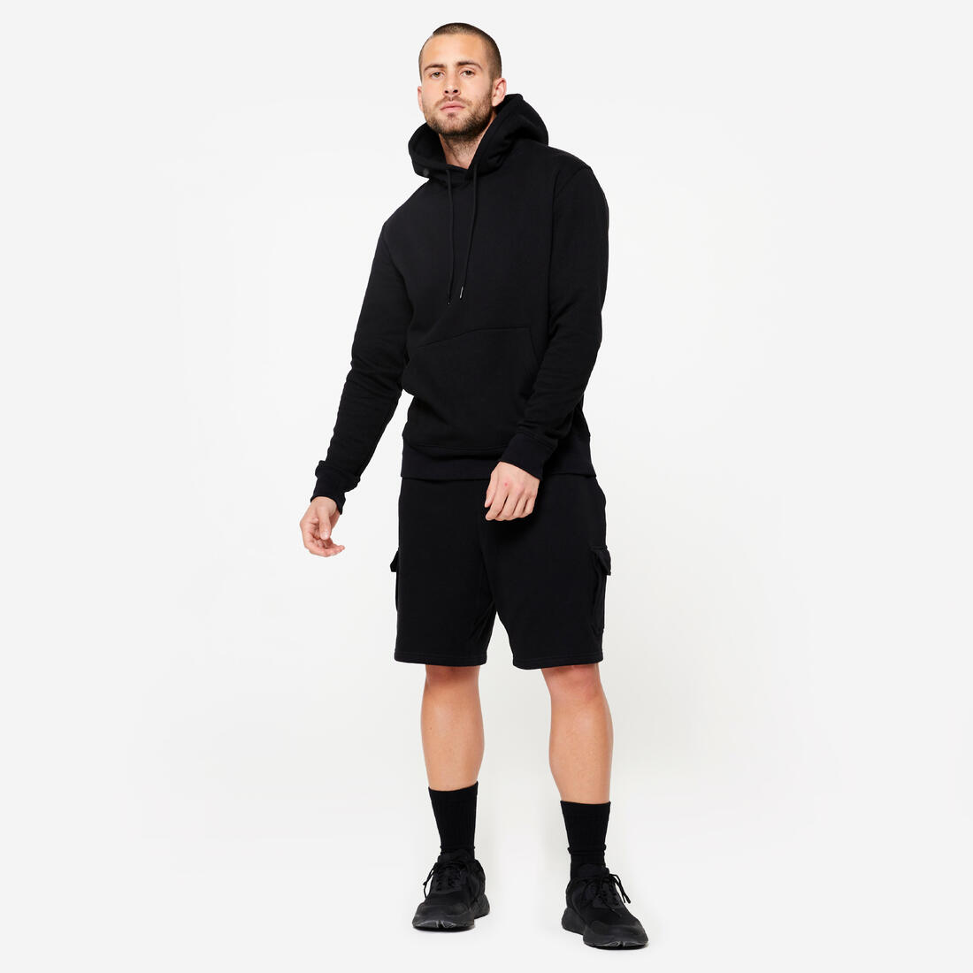 Sweat à capuche chaud en molleton homme