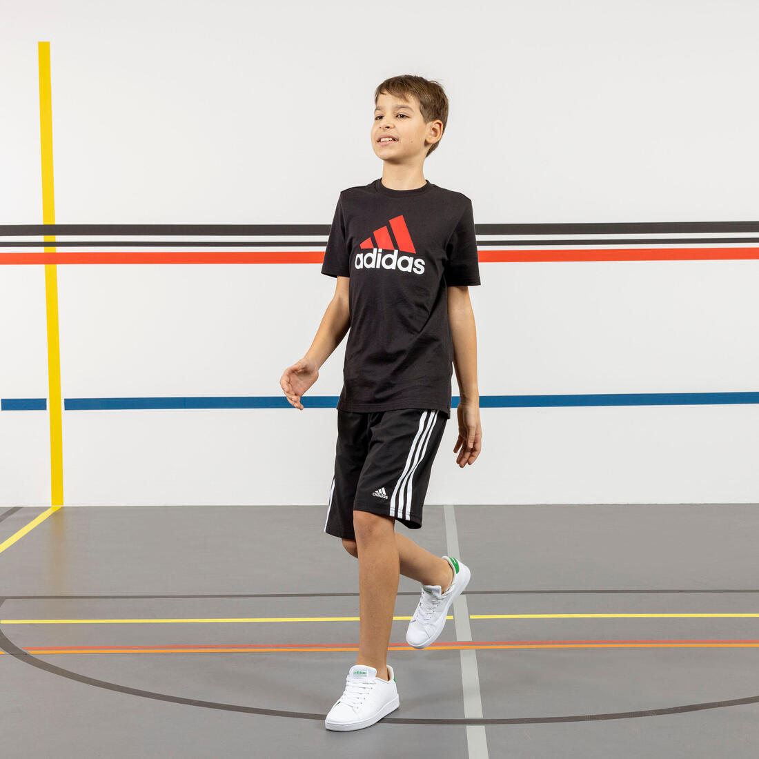 Short adidas 3 bandes enfant - noir