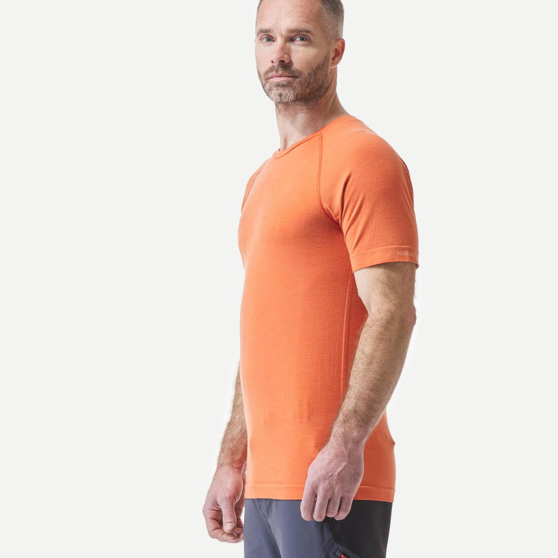 T-shirt de trek seamless manches courtes en laine mérinos - homme - mt900