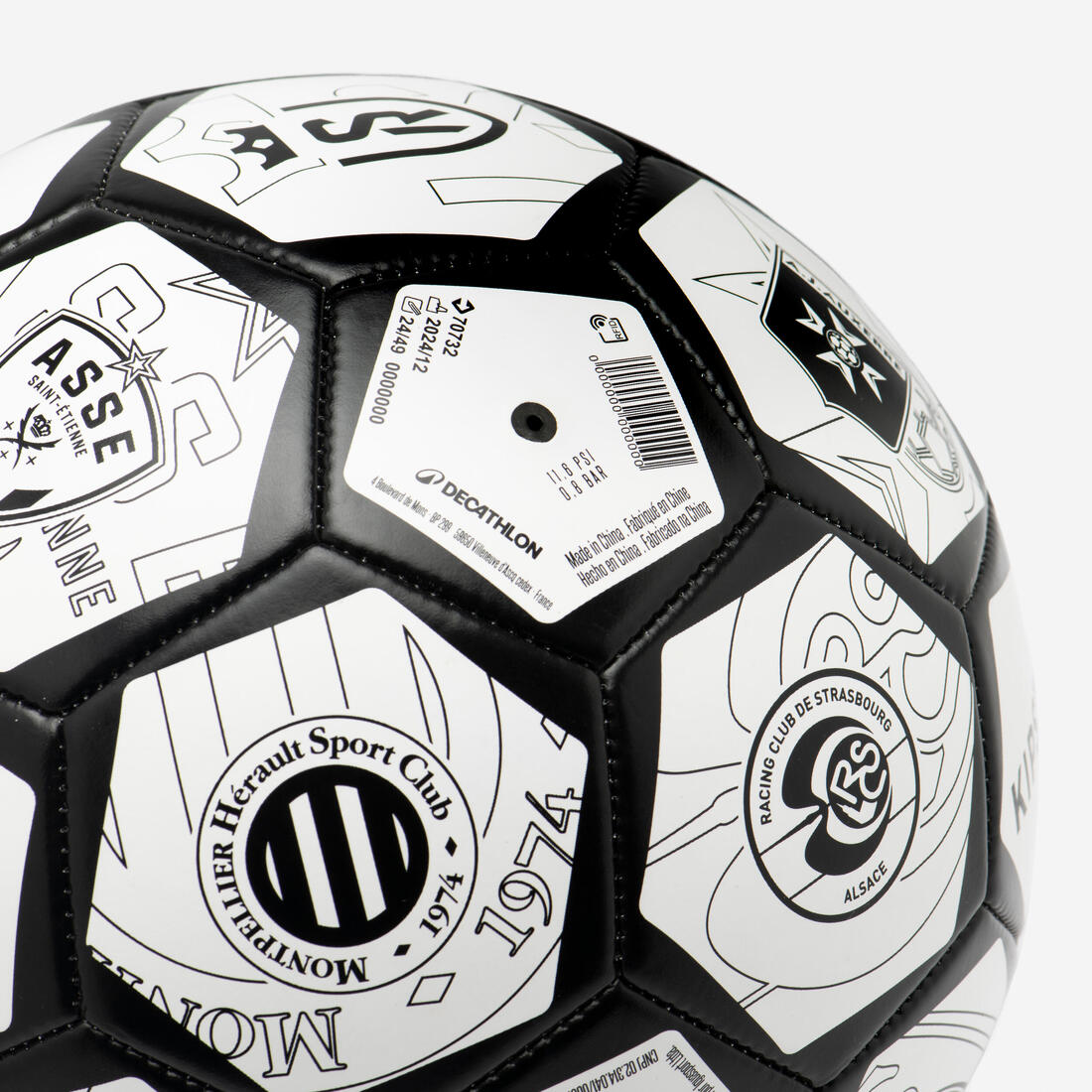 Ballon de football fans ball ligue 1 Mc Donalds multilogos clubs 2026-2027