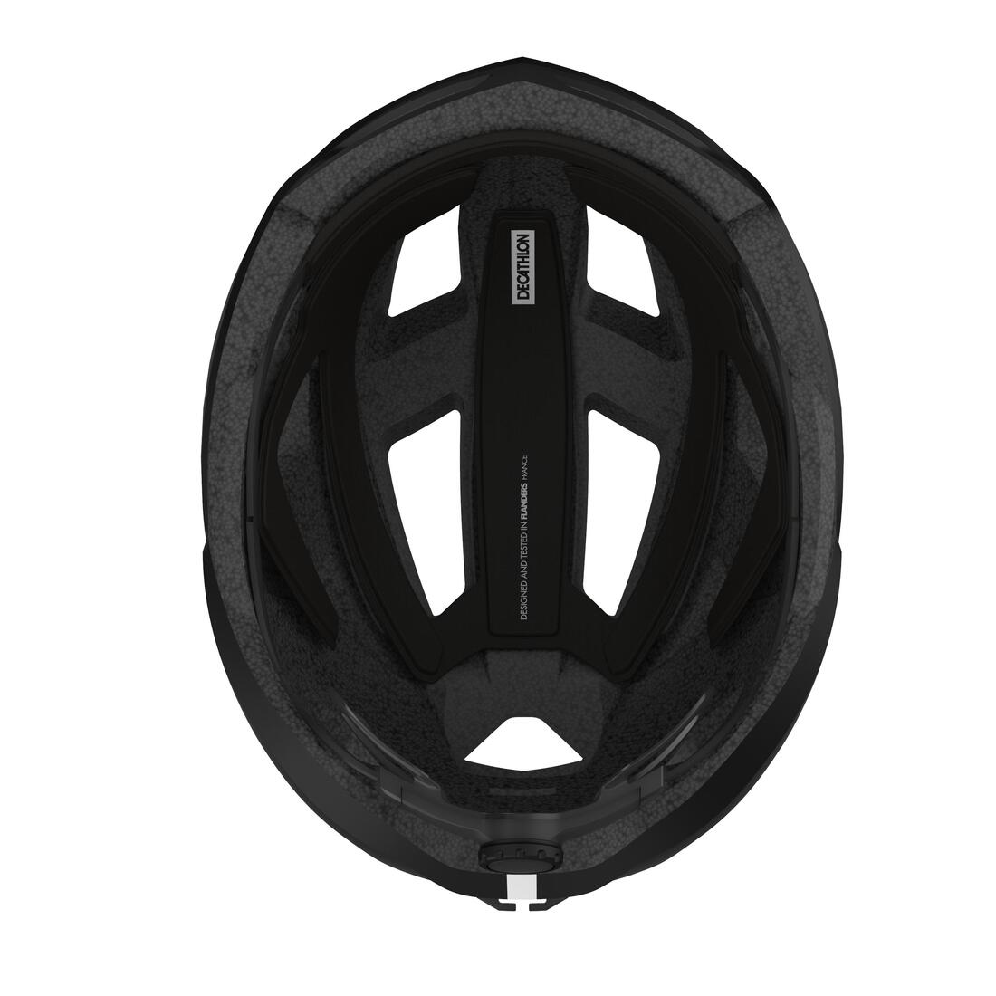 Casque velo route roadr 500 jaune fluo