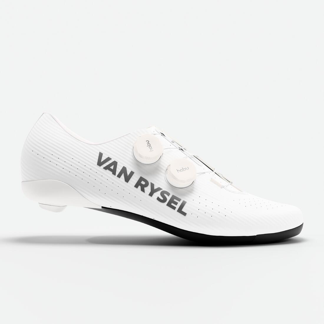 Chaussures vélo route van rysel RCR R blanches