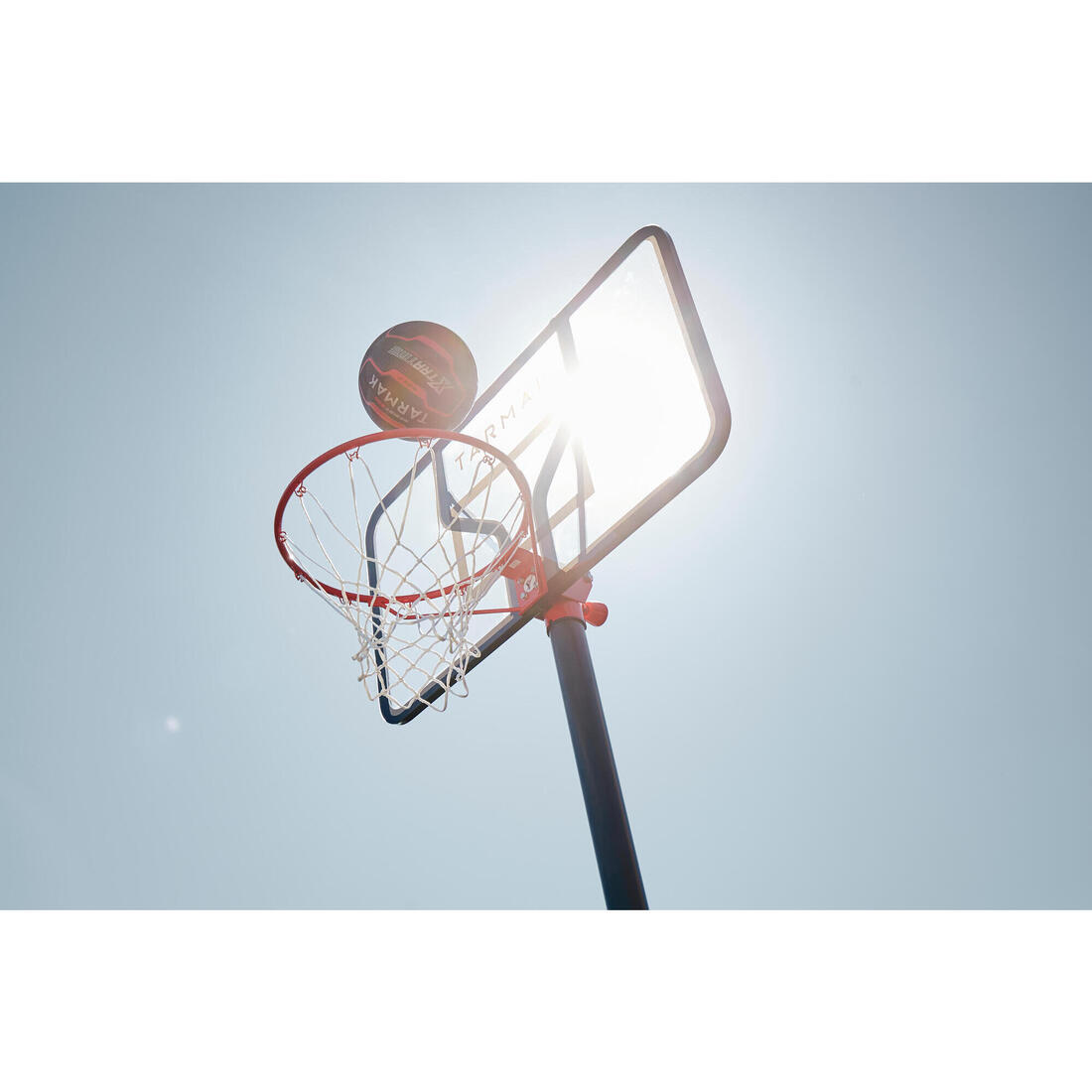 Panier de basket sur pied réglable de 2,20m à 3,05m - B100 Easy Polycarbonate