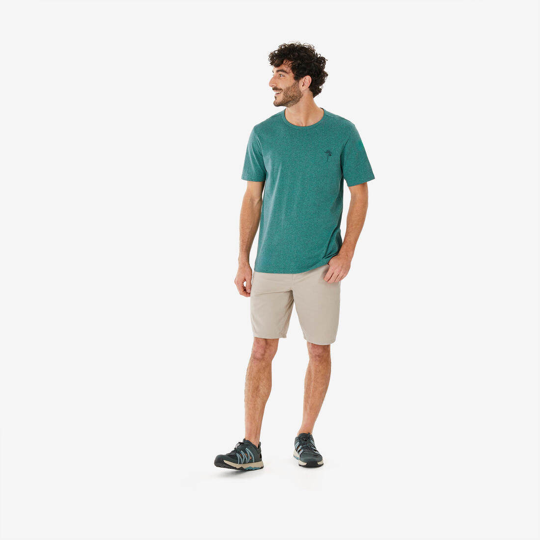 T-shirt de randonnée manches courtes homme, NH100