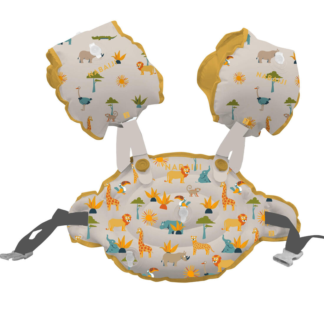 Brassards De Piscine Evolutif Enfant - Tiswim print savane