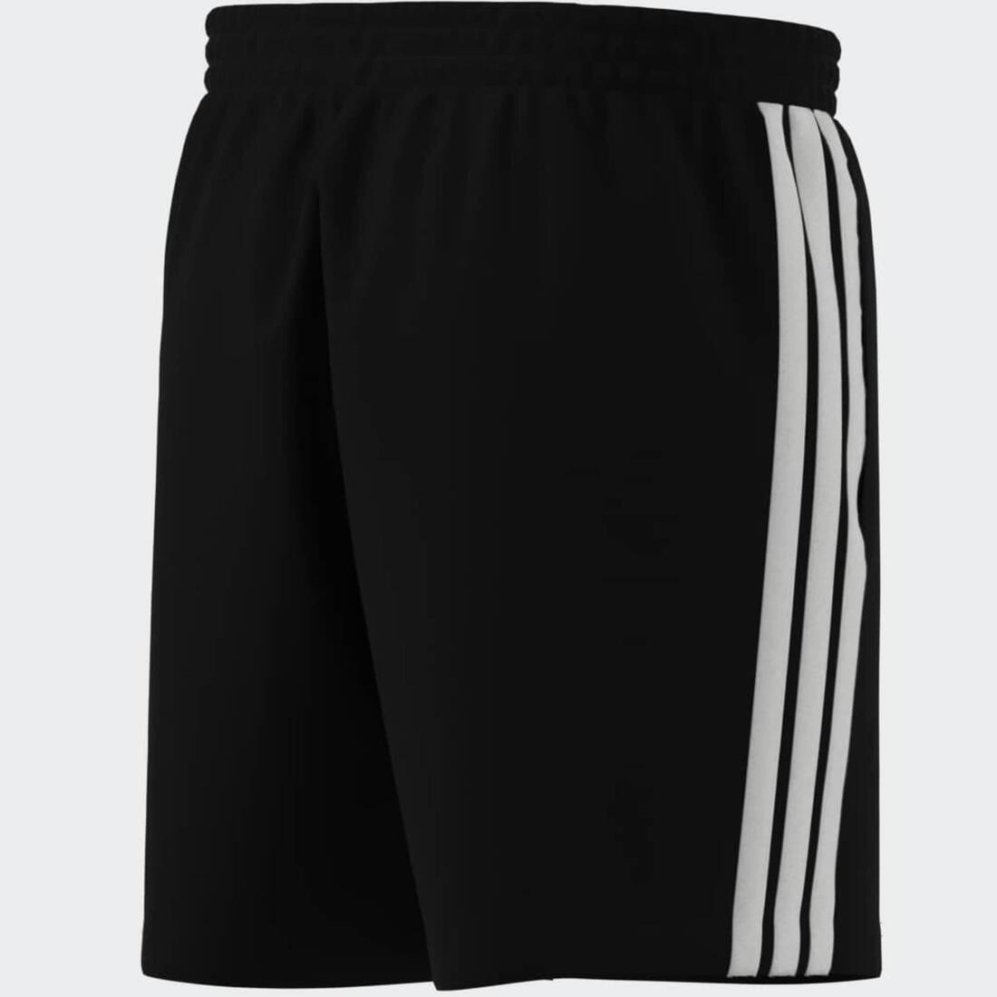 Short en coton avec poche pour homme, noir