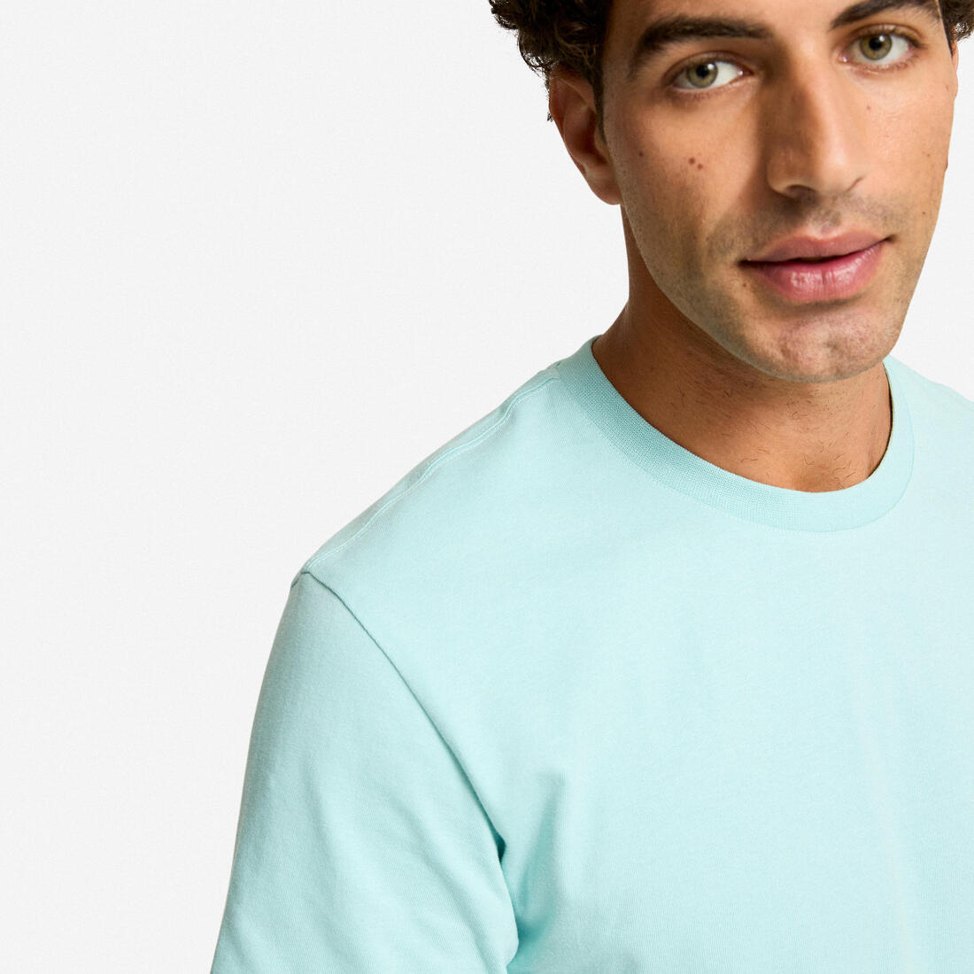 T-shirt fitness homme col rond manches courtes