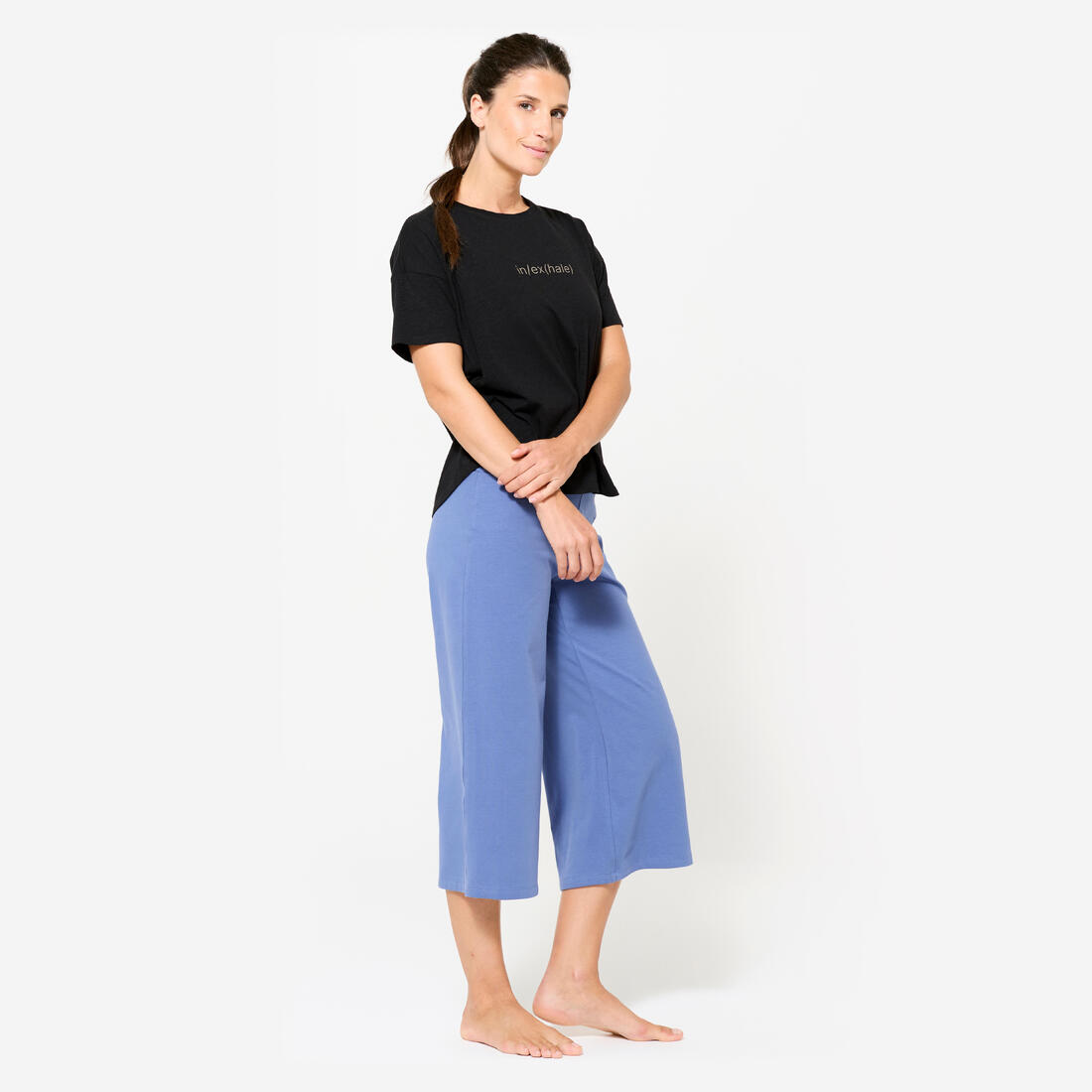 T-shirt manches courtes de yoga femme