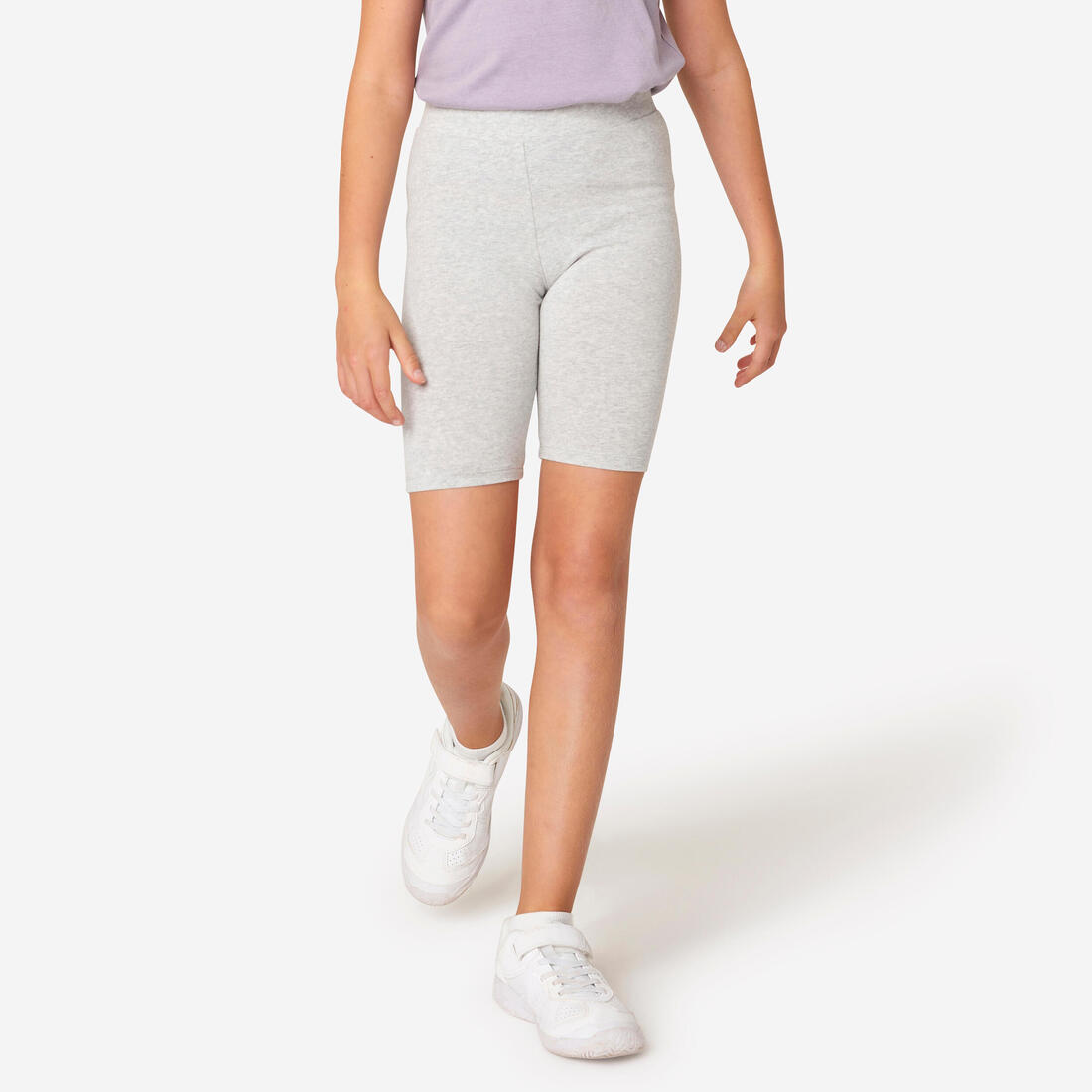 Cycliste multisport coton fille – gris
