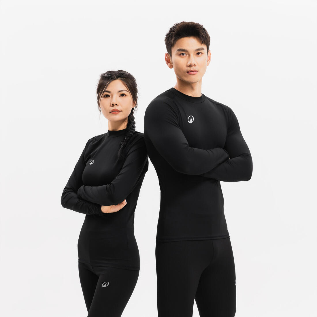 Sous-maillot de foot thermique manches longues mixte Keepcomfort noir