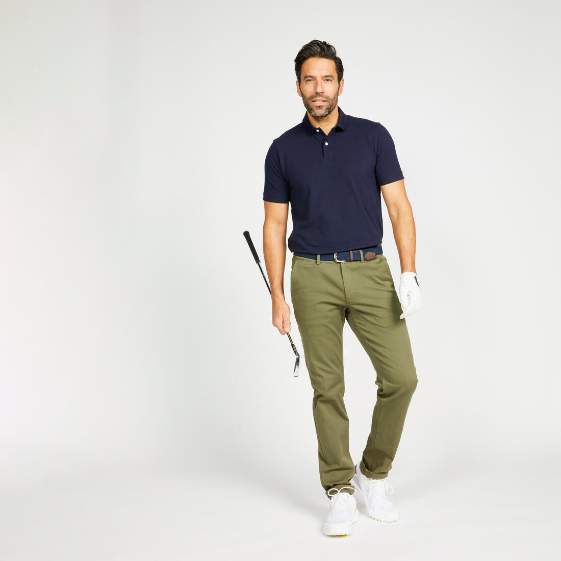 Polo de golf en coton polyester manches courtes homme, MW500