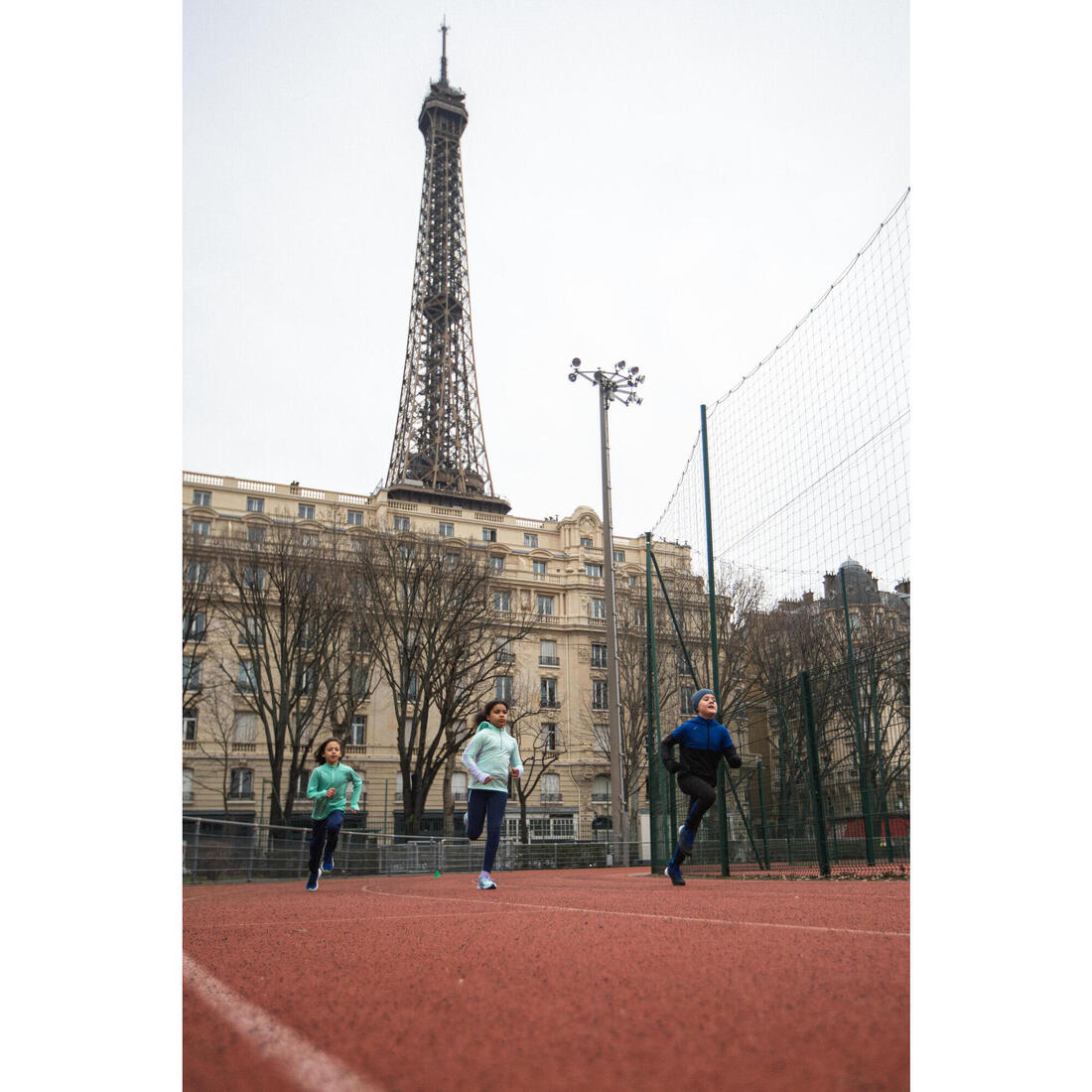 Pantalon de running  Chaud avec Zip Enfant, KIPRUN PANTS WARM 900 marine