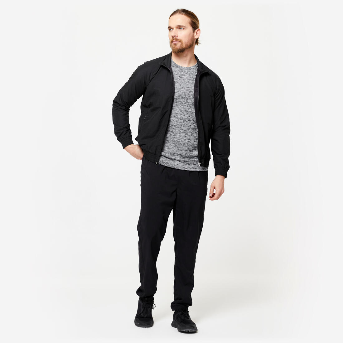 Veste de fitness standard respirant homme