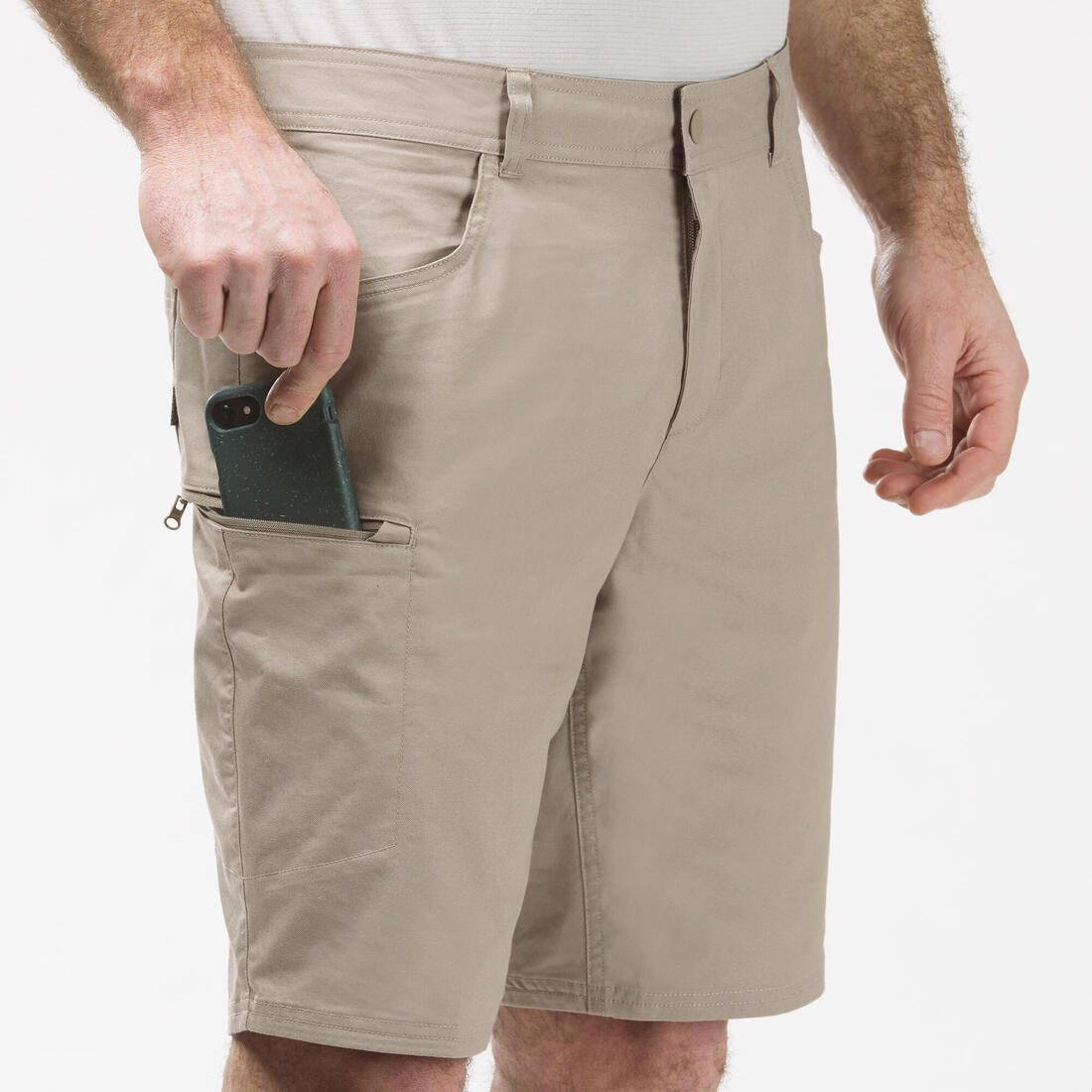 Short de randonnée homme, NH500 Regular