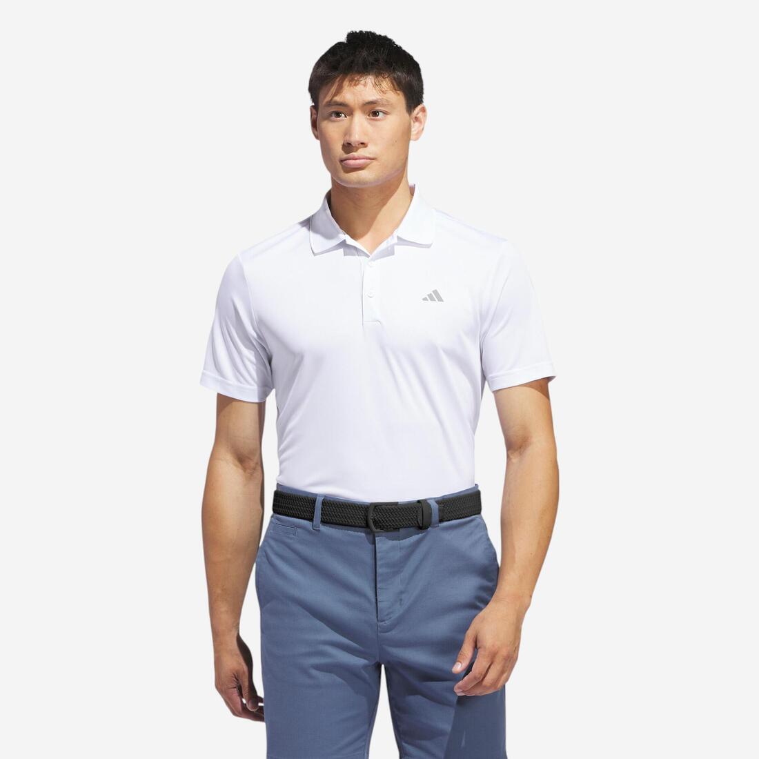 Polo de golf performance manches courtes homme - adidas blanc