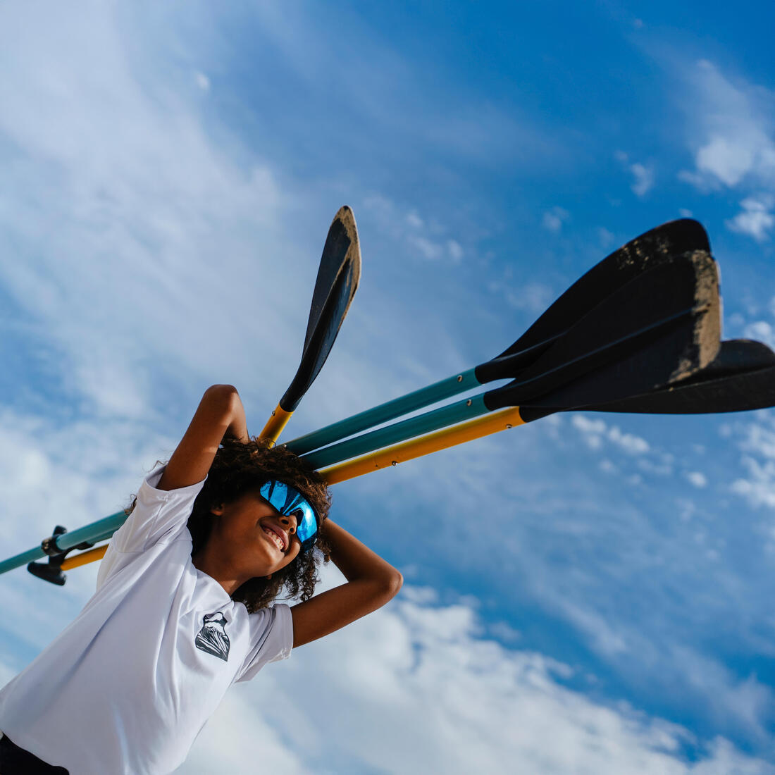 Pagaie de stand up paddle 100 en 3 parties - 165-205cm