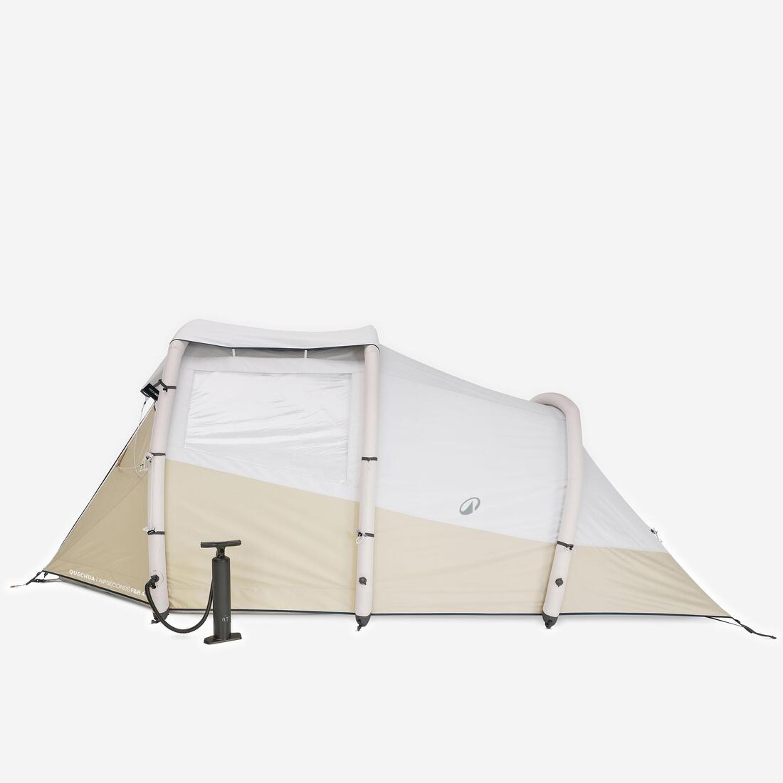 Tente de camping gonflable 4 places, Fresh & Black, Air Seconds 4.1 beige