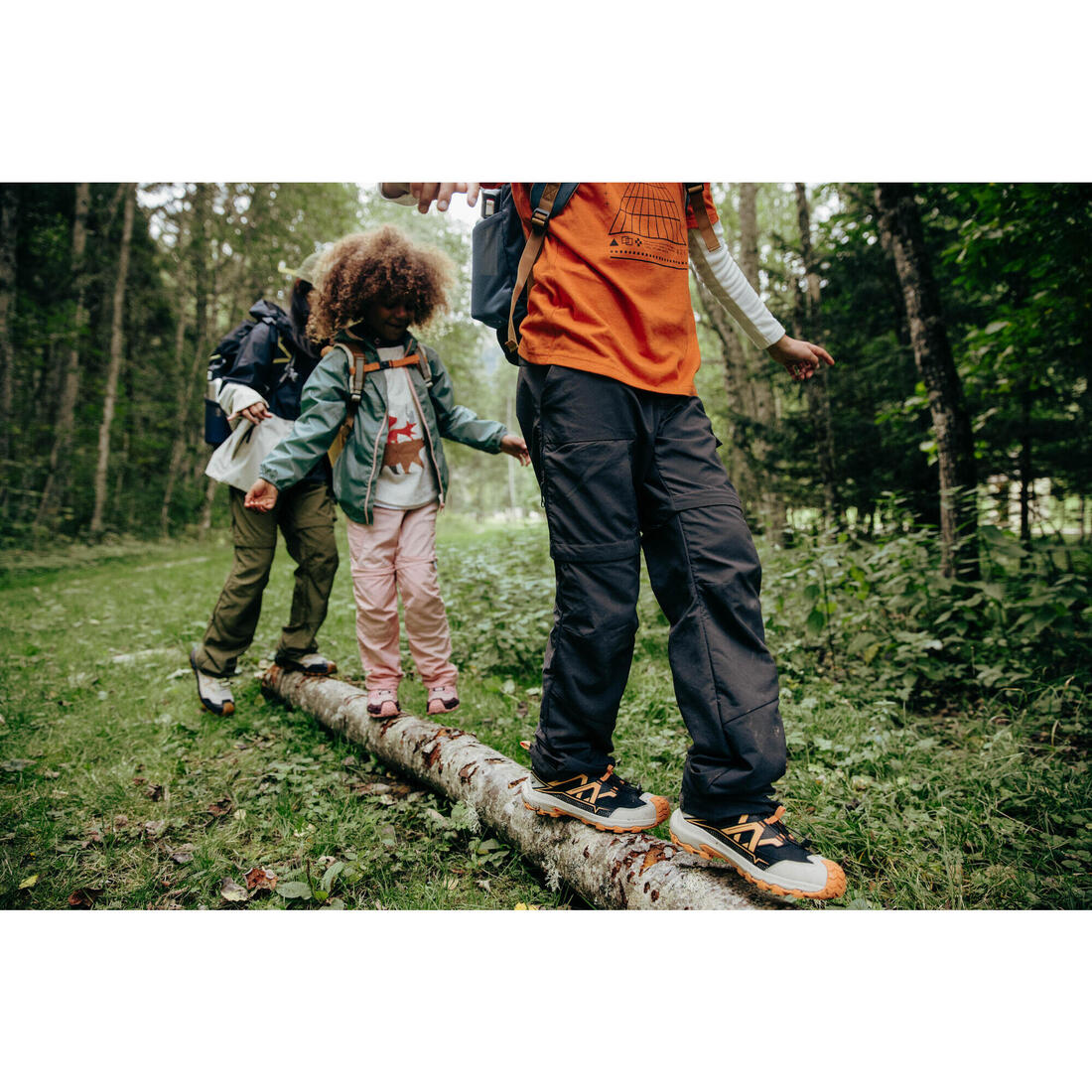 Chaussures de randonnée imperméables enfant du 35 au 38, Crossrock lacets