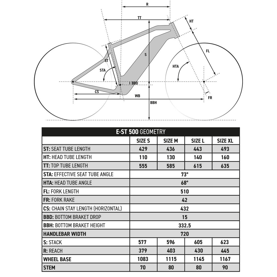 vélo VTT électrique semi-rigide 27,5" - E-ST 500 prune