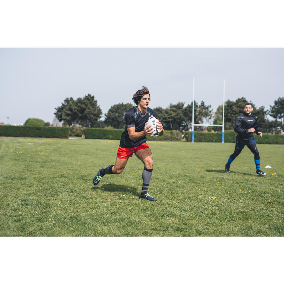 Short rugby adulte avec poches r100