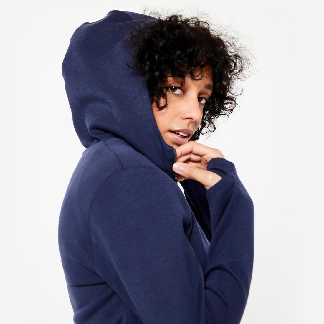 Sweat à capuche zippé femme