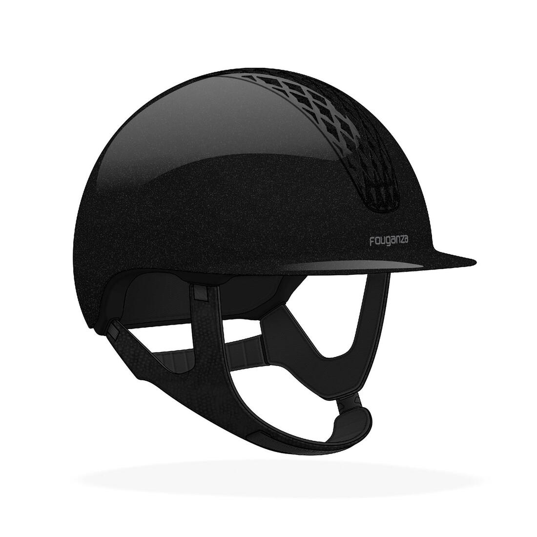Casque équitation adulte et enfant - 520 noir mat