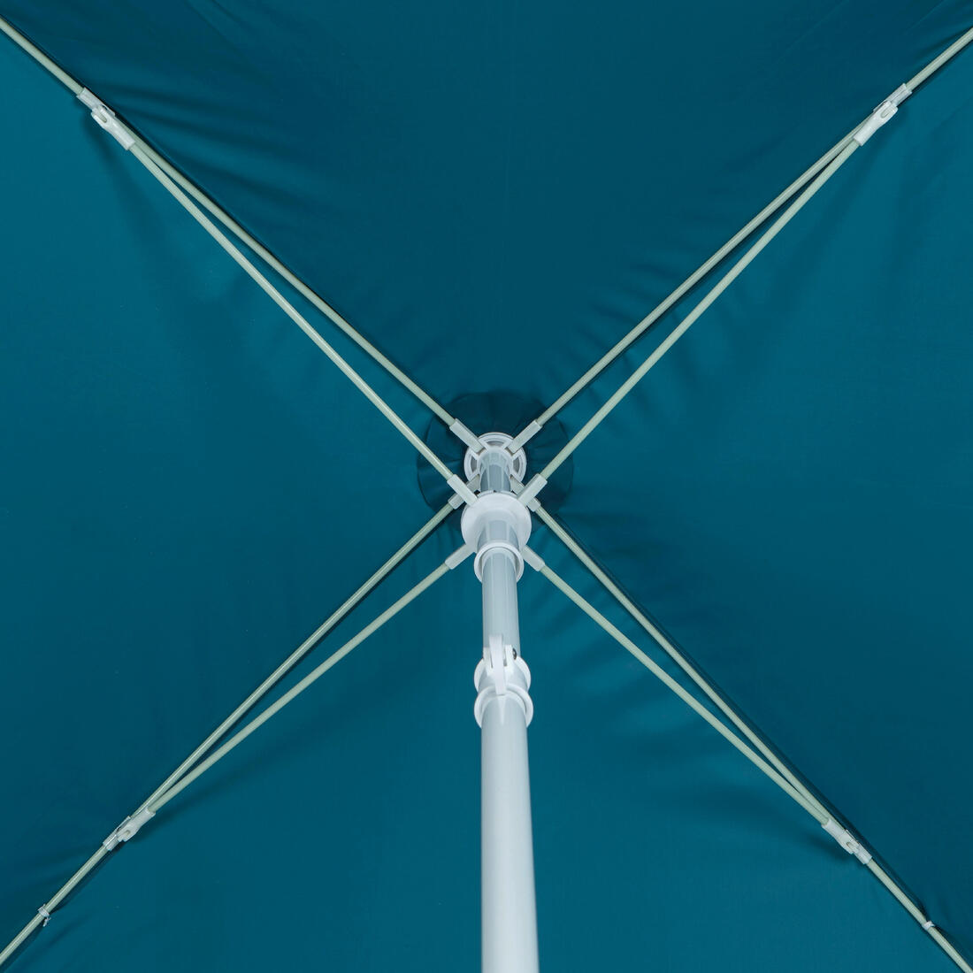 Parasol de plage carré 1 place upf 50+ - paruv 125 bleu