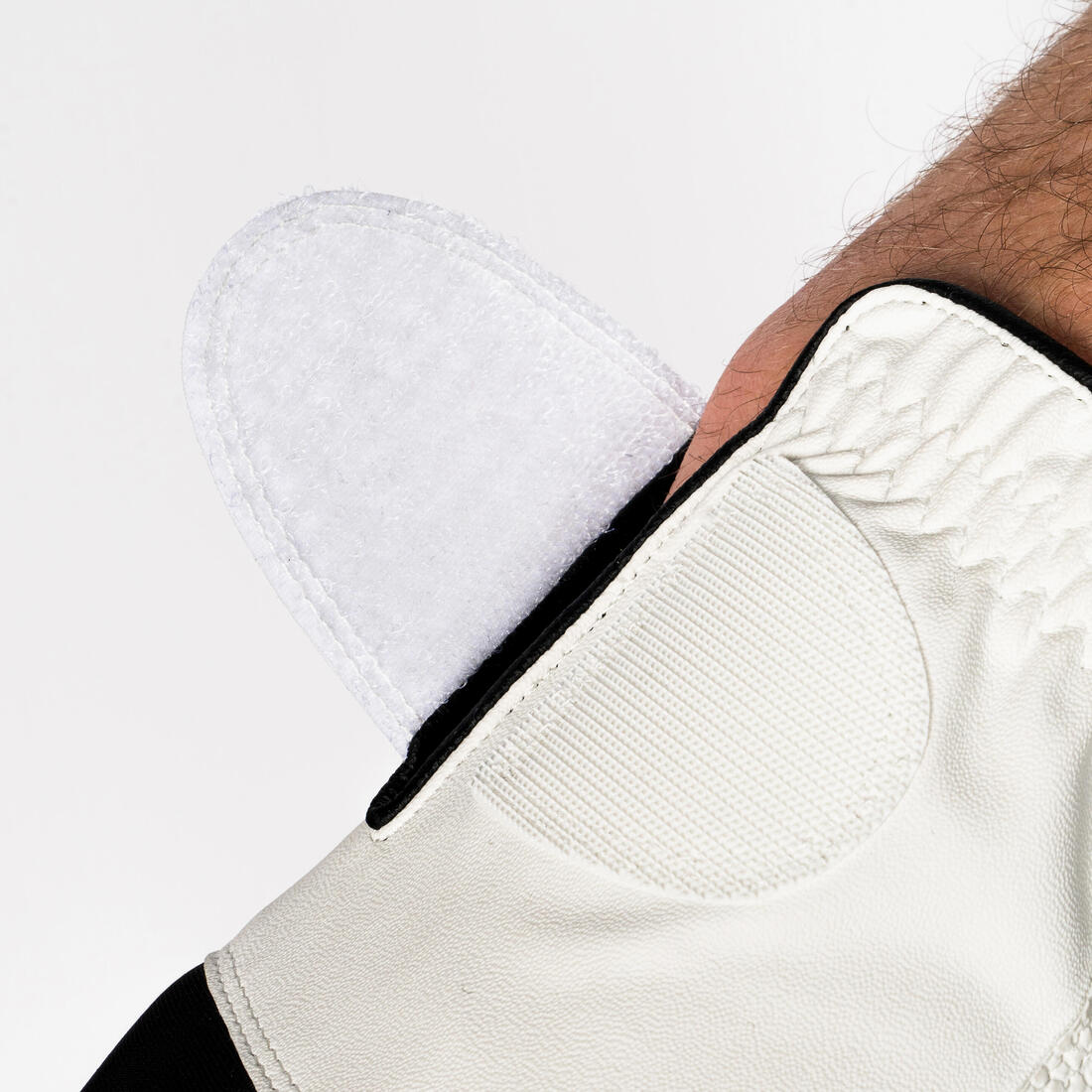 Gant golf homme main droite pour gaucher, Resistance blanc et noir