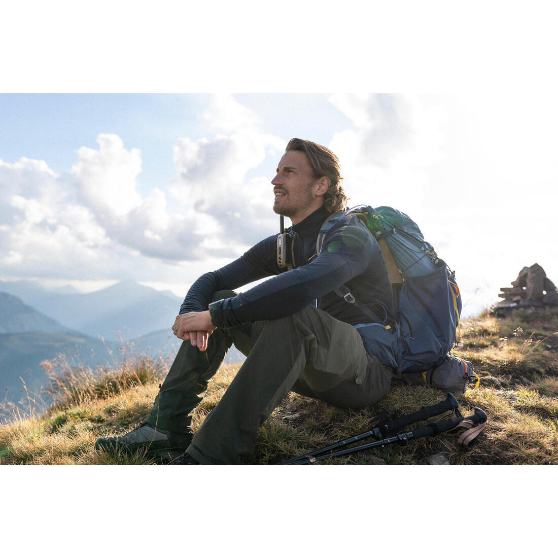 Sac à dos léger de trekking homme 50+10 l - MT900 Light