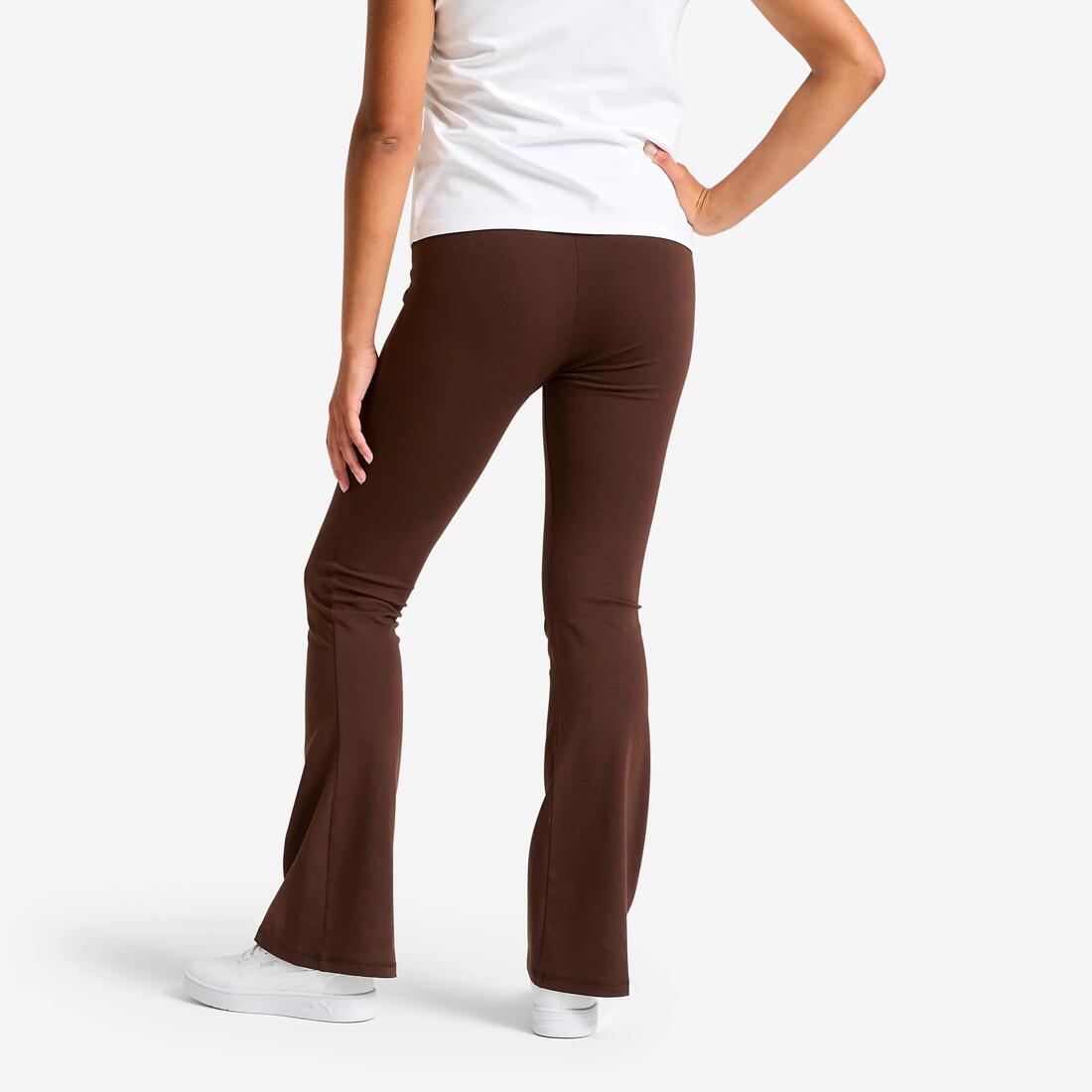 Legging en coton taille haute femme