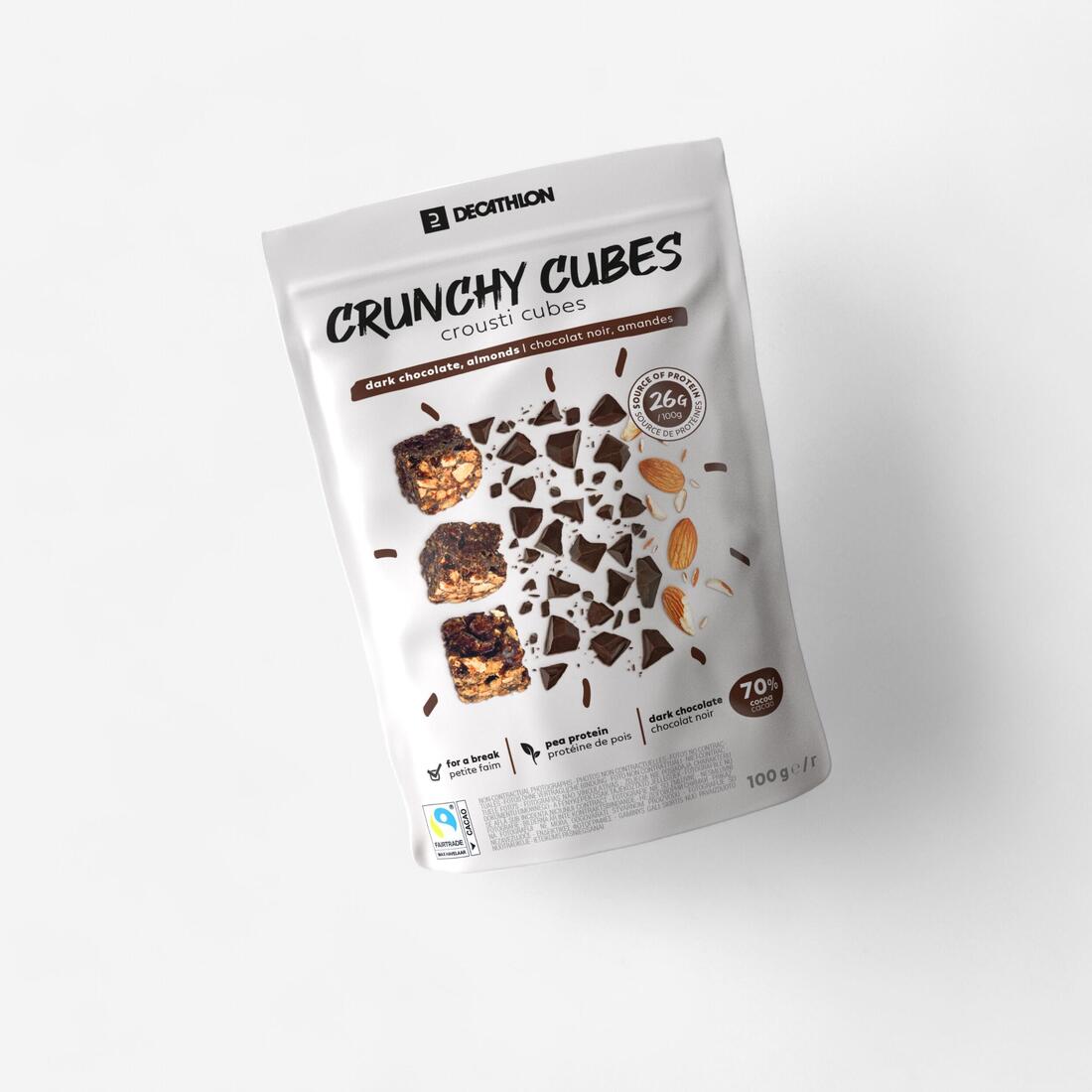 Encas protéinés chocolat 100 GR - Protein cubes