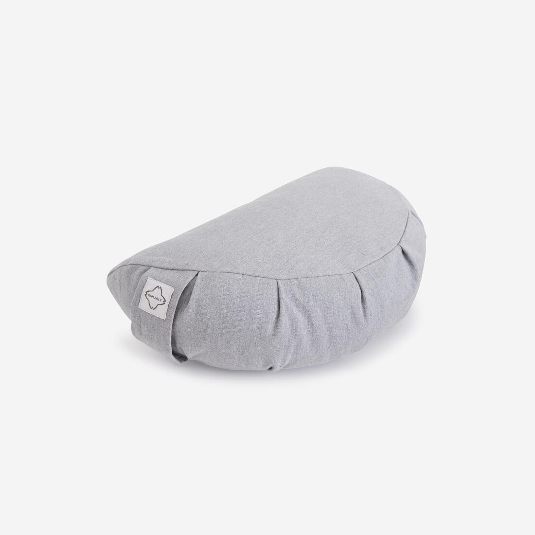 Coussin demi-lune de yoga et méditation, gris
