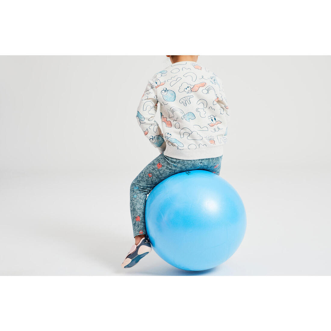Ballon Sauteur Resist 45 cm gym enfant bleu