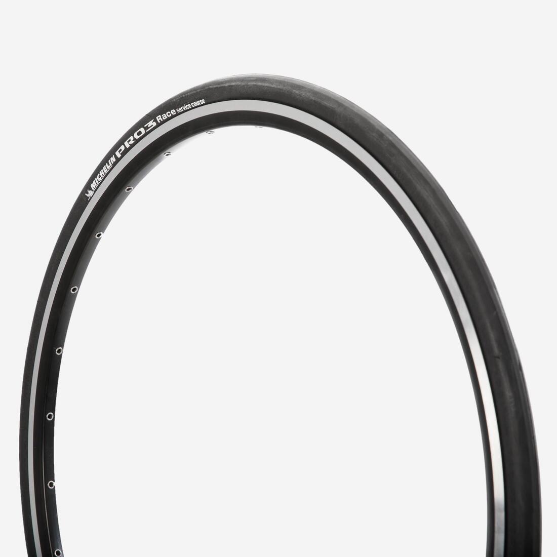 PNEU ROUTE MICHELIN PRO3 SERVICE COURSE 700x25 NOIR TRINGLES SOUPLES