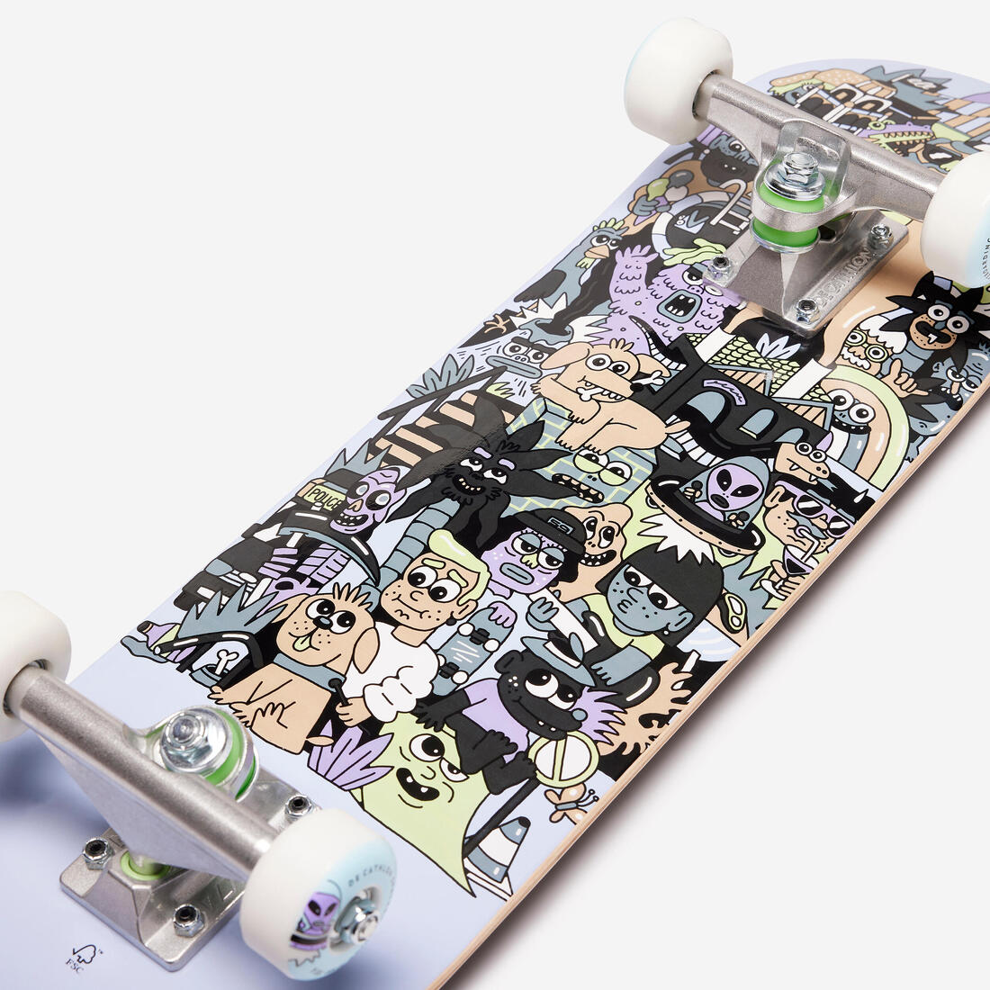 Planche de skate pour enfant 3-7 ans cp100 mini taille 7,25" skatopia