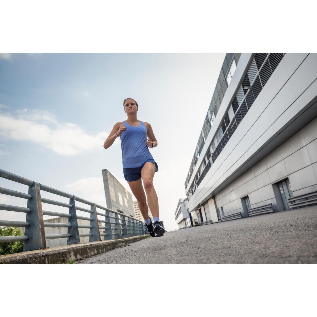 Débardeur running avec brassière intégrée femme - kiprun run 500 confort