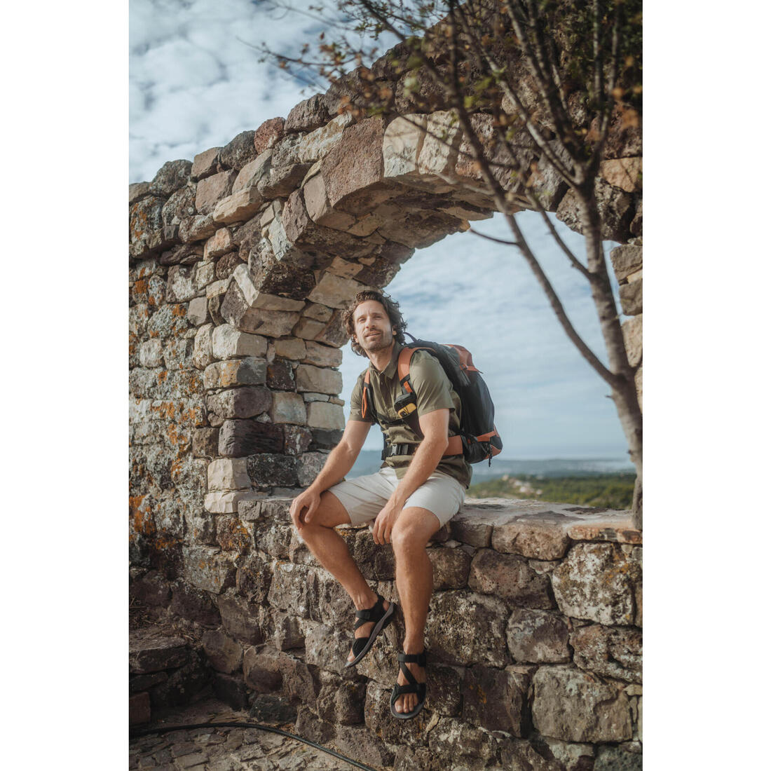 Short de randonnée homme, NH100