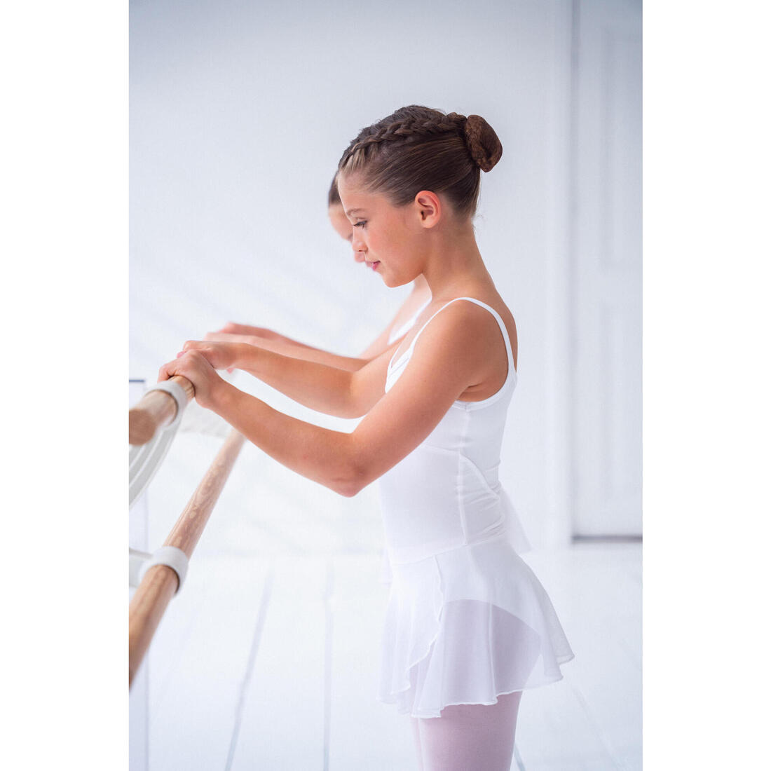Tunique de danse classique fille corail.