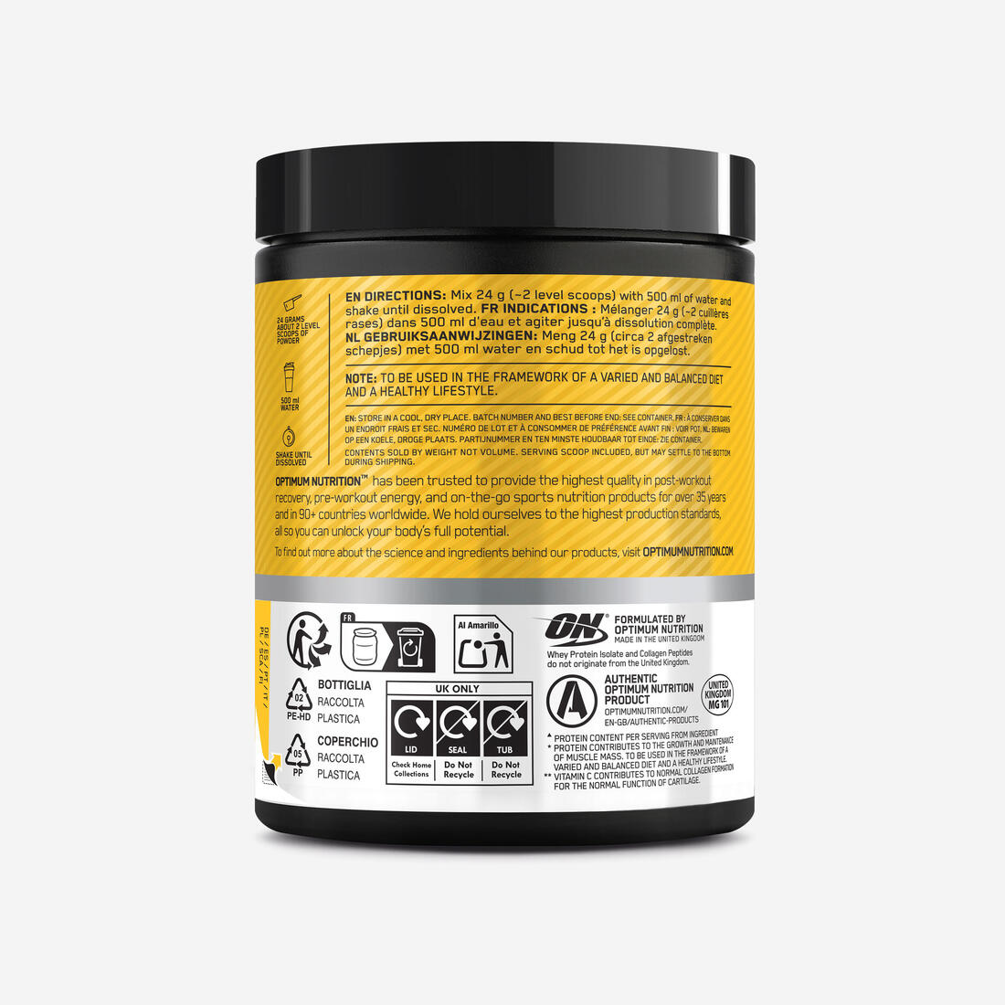 Clear whey isolate avec collagène thé glacé, 240g