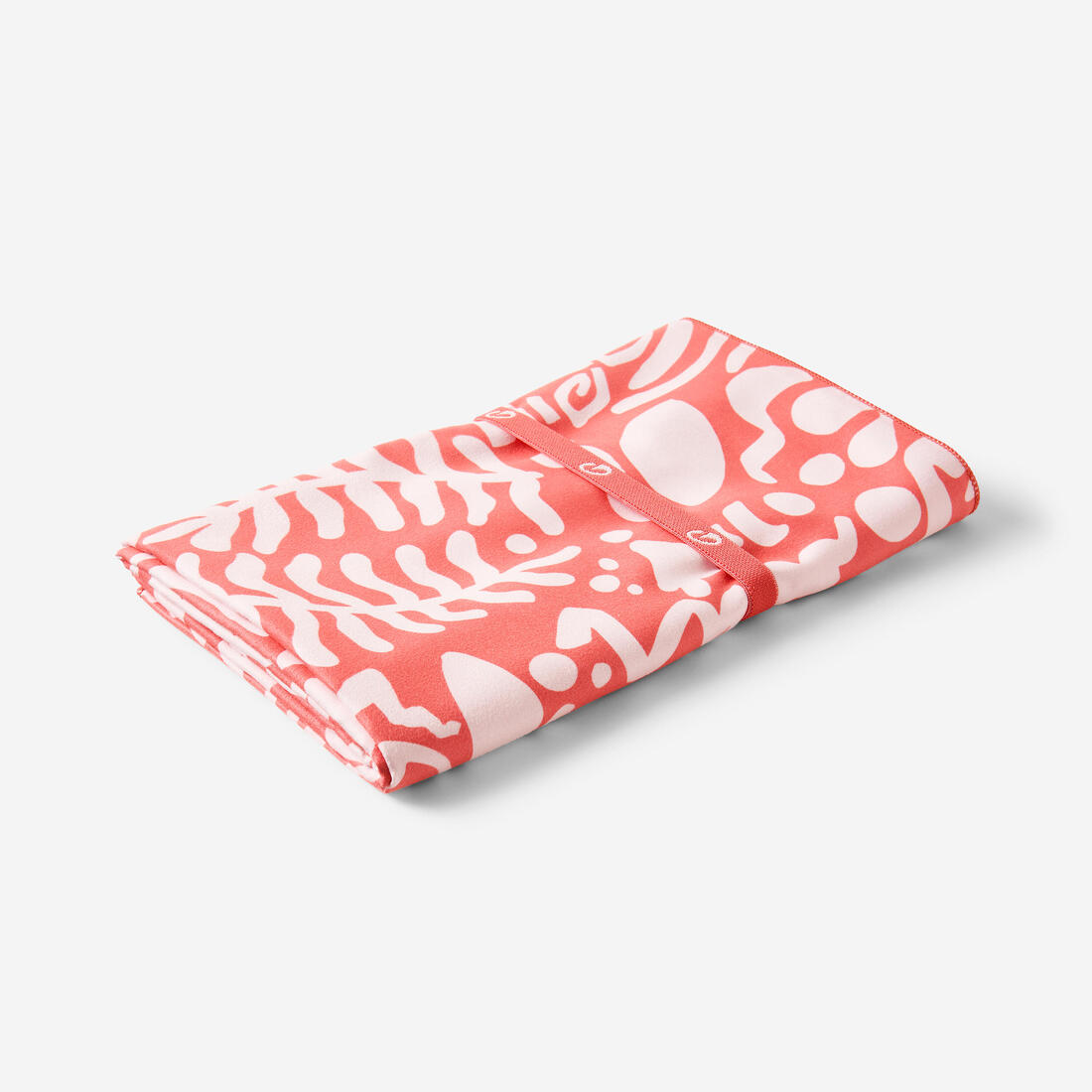 Serviette de bain microfibre compacte XL 110 x 175 cm, imprimé feuillage