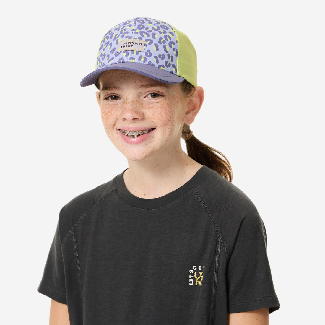 Casquette de randonnée 7-15 ans enfant, MH100