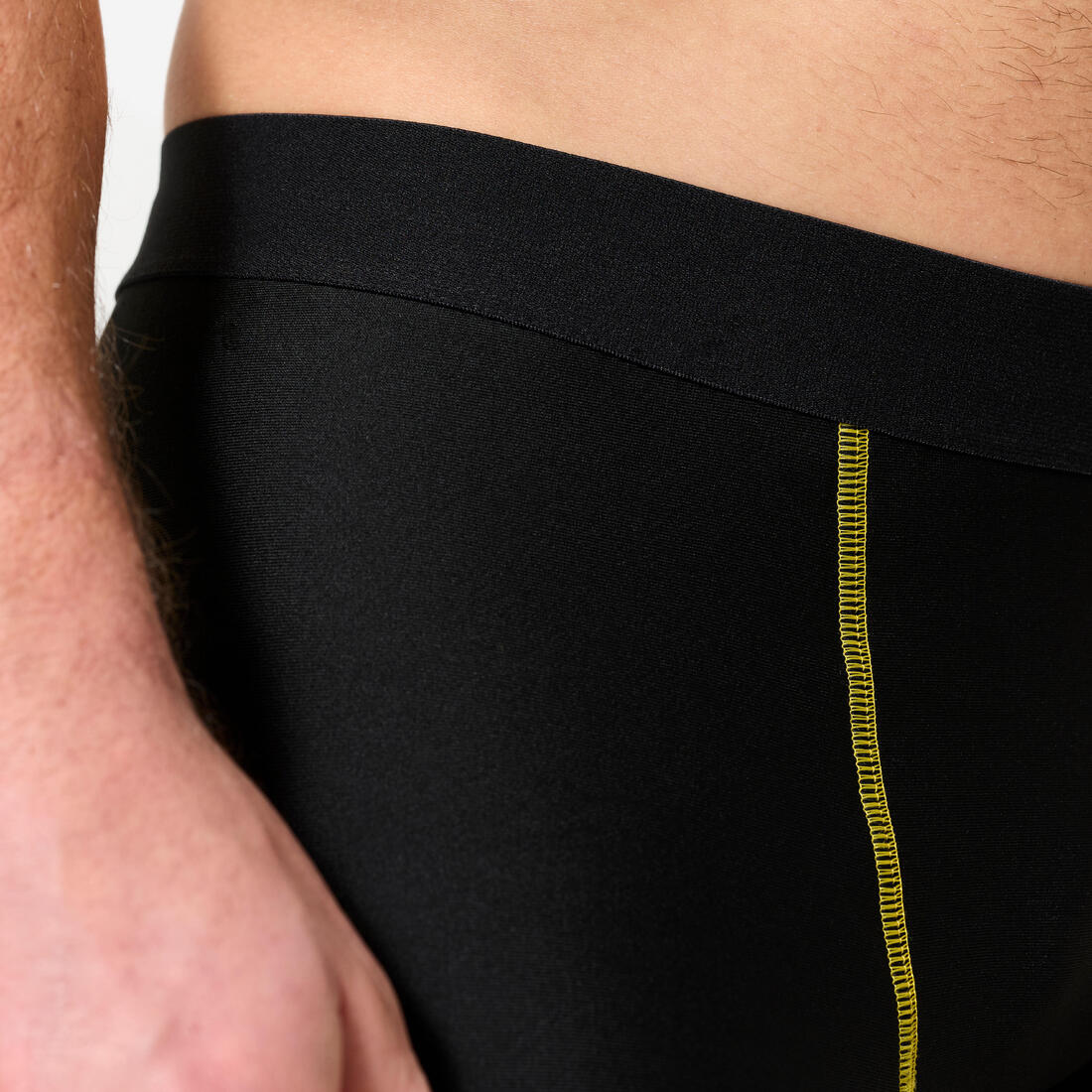 Legging de MMA homme, noir et jaune